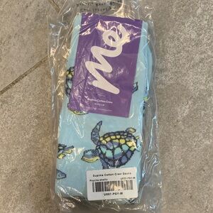 Meundies Supima Cotton Crew Medium NWT Sealed in Original Packaging Turtle